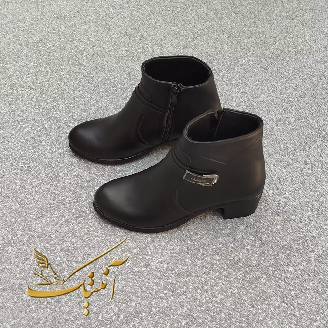 نیم بوت زنانه پاشنه 5سانت طبی (3) نیم بوت زنانه پاشنه 5سانت مدل 200 - Image 1