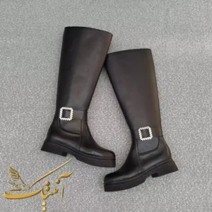 چکمه زنانه پاشنه لژ دار 5سانت