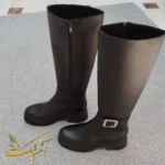 چکمه زنانه پاشنه لژ دار 5سانت - Image 2