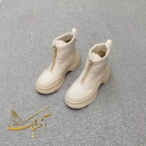 نیم بوت کاپشنی زیپ دار زنانه مدل 205