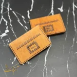 جاکارتی رو دوخت چرم طبیعی تکرنگ - Image 2